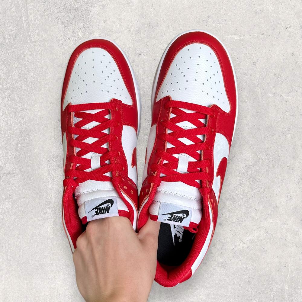Vintage Y2K Nike Dunk Size 11 Low University Red White New with Box Skate Shoe - Picture 5 of 8